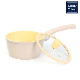 GIORNO FELICE Harmony Ceramic Pot Saucepan 18cm Induction Compatible Non-Stick PFOA Free _ Made in Korea